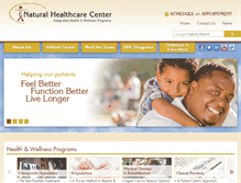 Tablet Screenshot of naturalhealthcarecenter.com